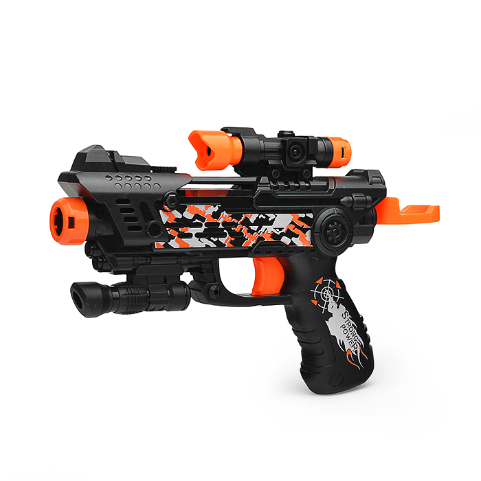 Бластер BT0049-2 "Суперагент №1" (с мишенью и мягкими пулями) в коробке