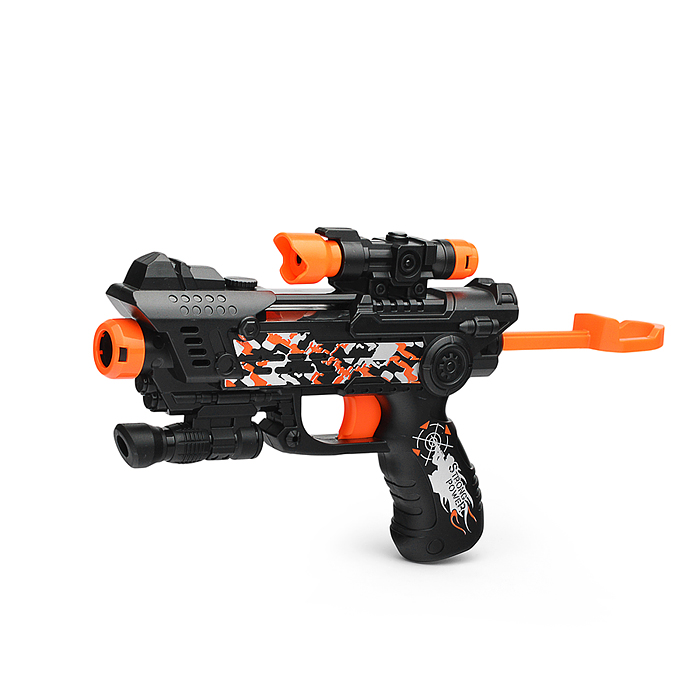 Бластер BT0049-2 "Суперагент №1" (с мишенью и мягкими пулями) в коробке