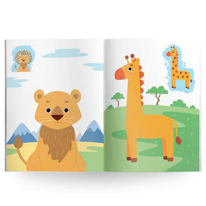 Большой подарок малышу. Рисуем и играем вместе. 4в1 (фиолетовый)