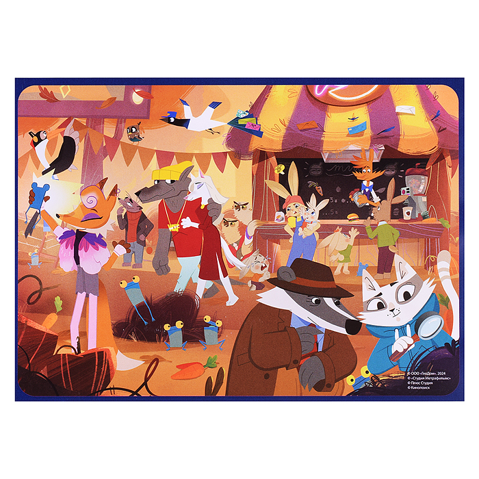 Пазл-квест. Барсукот. Очень зверский детектив. 260 деталей. 47х33 см.