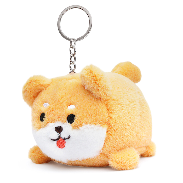 Мягкая игрушка-брелок М1413 "Собака Чили" с кольцом 12см