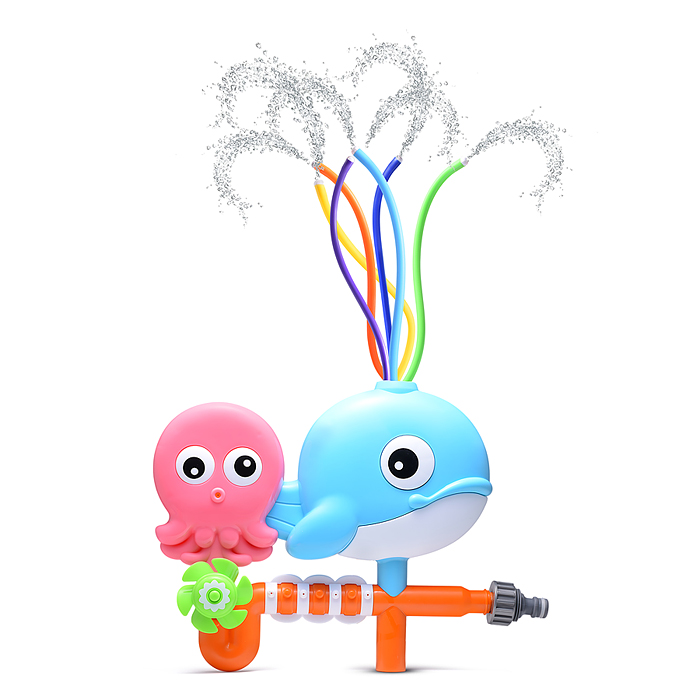 Игрушка - брызгалка YG12R "Морские друзья", для подключения к водному шлангу, в коробке