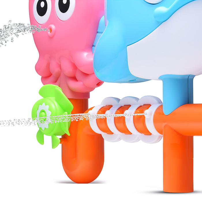 Игрушка - брызгалка YG12R "Морские друзья", для подключения к водному шлангу, в коробке