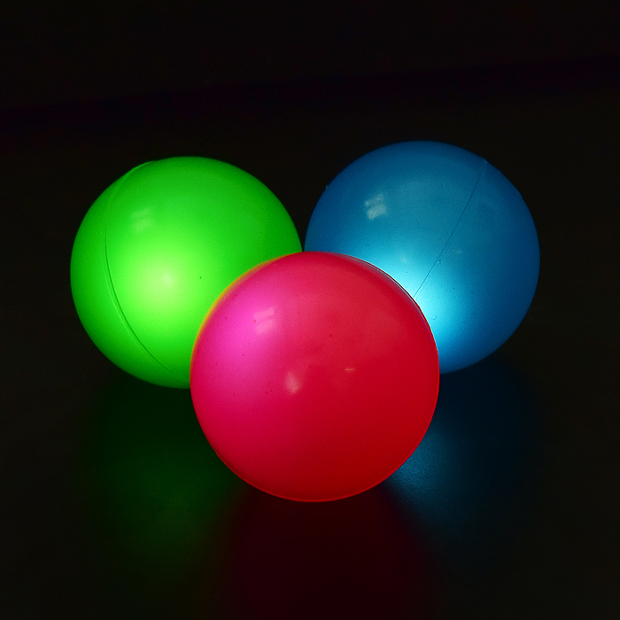 Мяч 00-3016 "Цветная фантазия-1" (4,5 см), со светом, в тубе