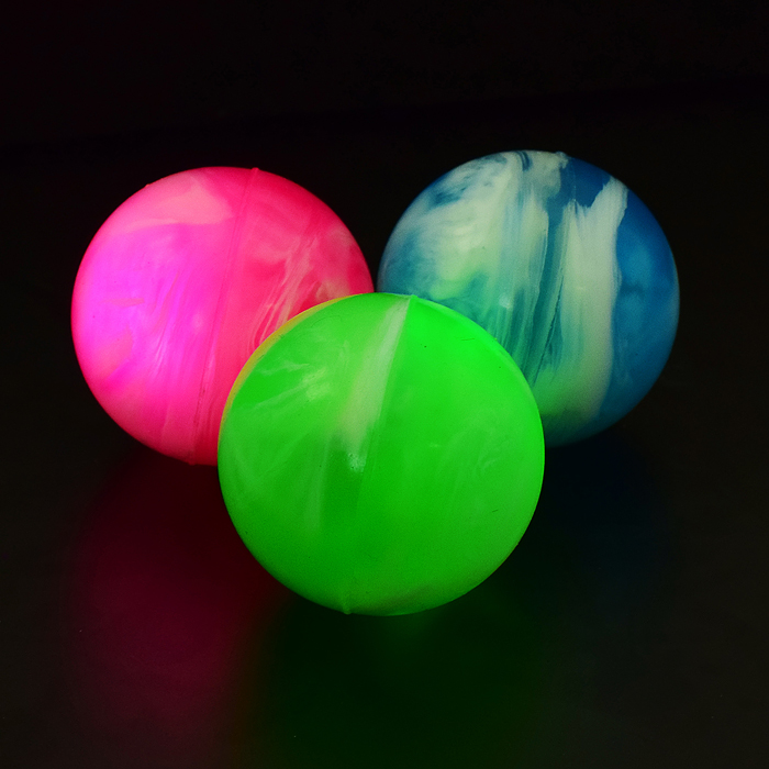 Мяч 00-3021 "Цветная дымка" (4,5 см), со светом, в тубе