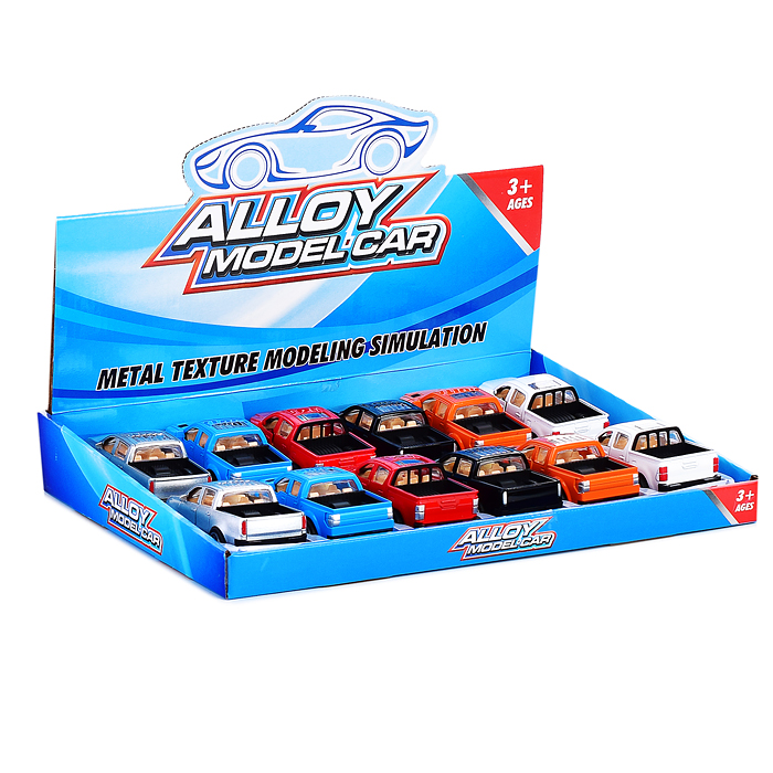 Машина 1122-9 "Пикап" металл., в ассортименте, в коробке