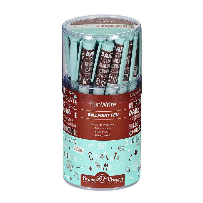 Ручка "FunWrite. Coffee Time. Мятный капучино" шариковая, 0.5 мм, синяя