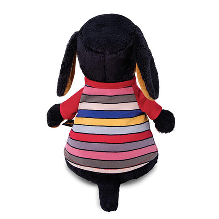 Фото к товару Собака Ваксон в футболке в полоску Собака Ваксон в футболке в полоску