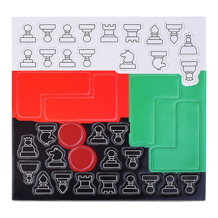 Игры на магнитах в дорогу. Шахматы. L-игра