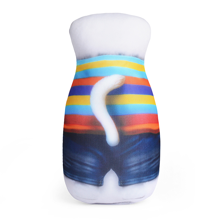 Фото к товару Игрушка антистресс "Собака" в полосатой футболке 20 см. Игрушка антистресс "Собака" в полосатой футболке 20 см.