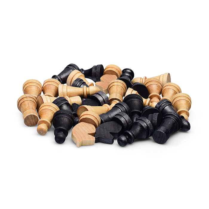 Шахматы обиходные деревянные "Объедовские" с дорожной гофродоской "Классика" (295*295*36)