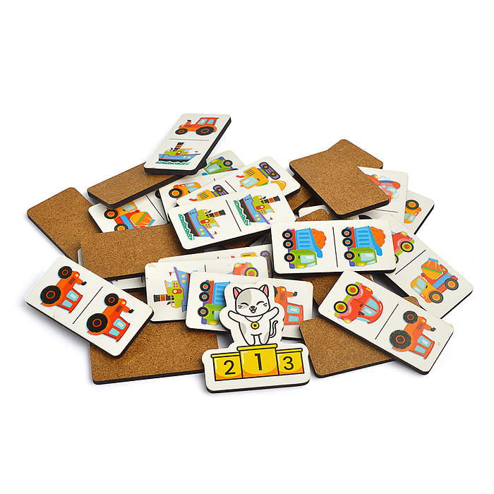 Домино деревянное "Транспорт" Far far land wood 28 фишек