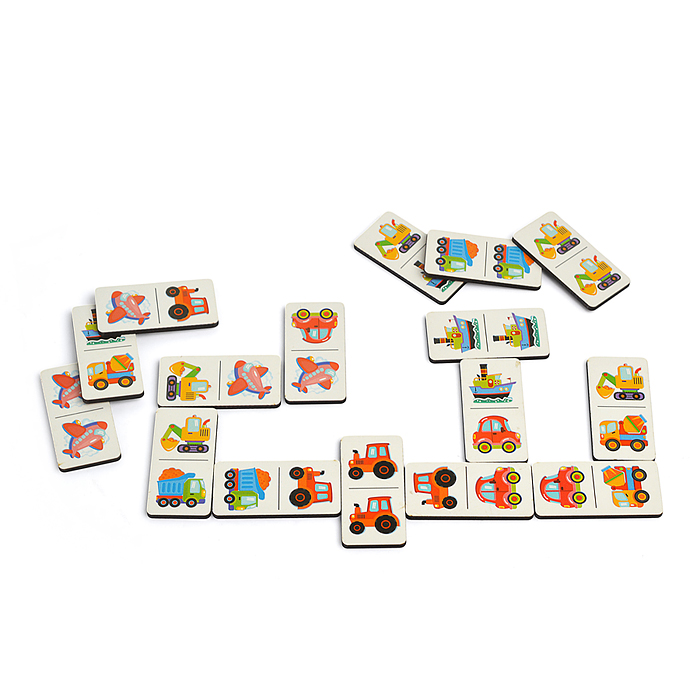 Домино деревянное "Транспорт" Far far land wood 28 фишек