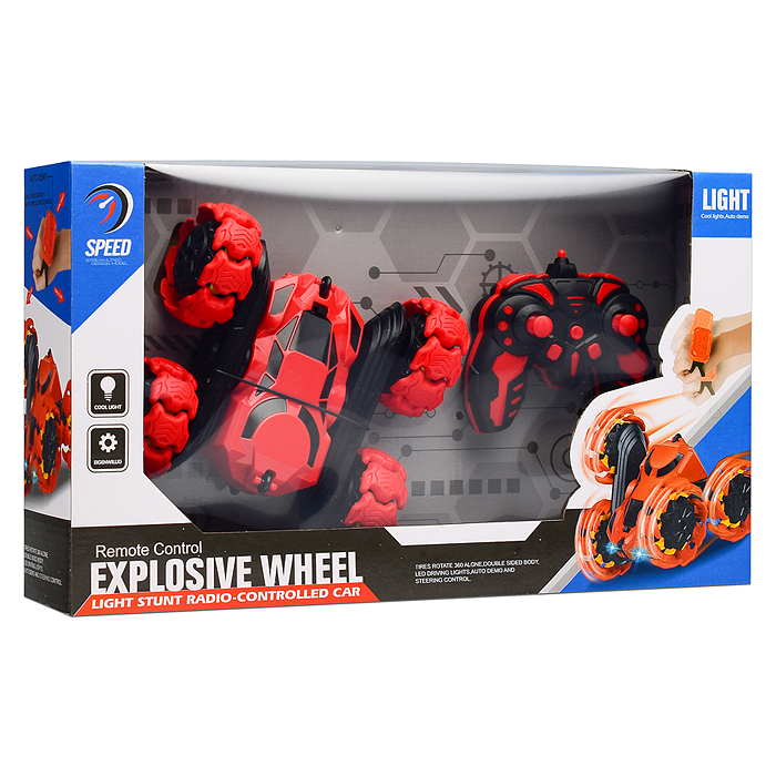 Машина JT678 "Explosive wheel" р/у, 27 MHz, в коробке