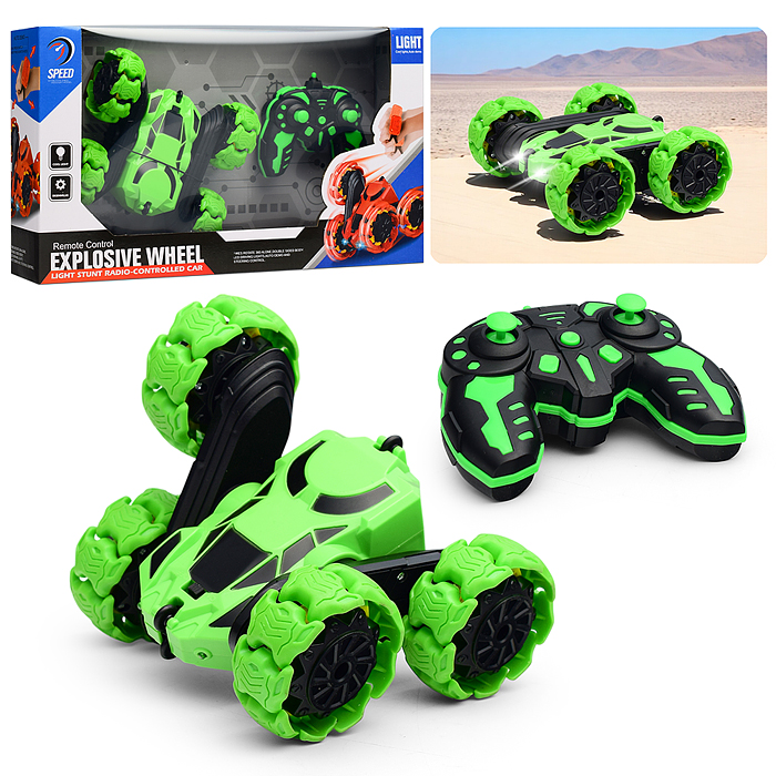 Машина JT678 "Explosive wheel" р/у, 27 MHz, в коробке