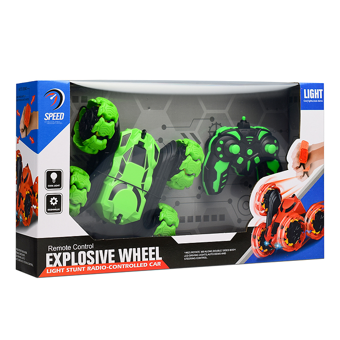 Машина JT678 "Explosive wheel" р/у, 27 MHz, в коробке