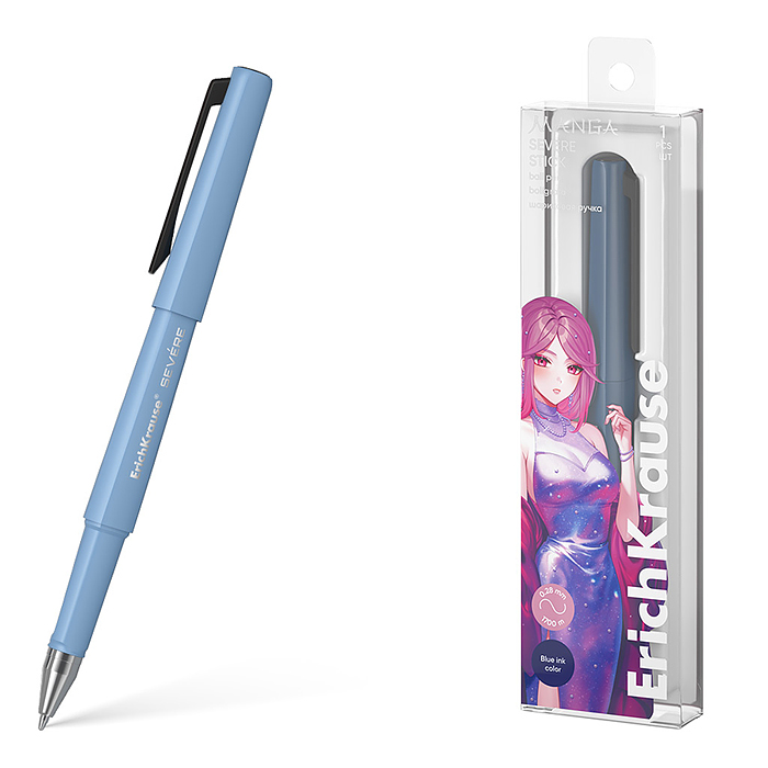 Ручка шариковая Severe Stick Manga 0.7, Super Glide Technology, цвет чернил синий