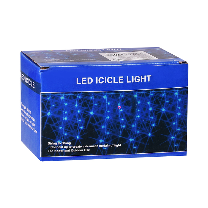 Электрогирлянда светодиодная Занавес, 3м*1м, 120 ламп, цвет: цветной