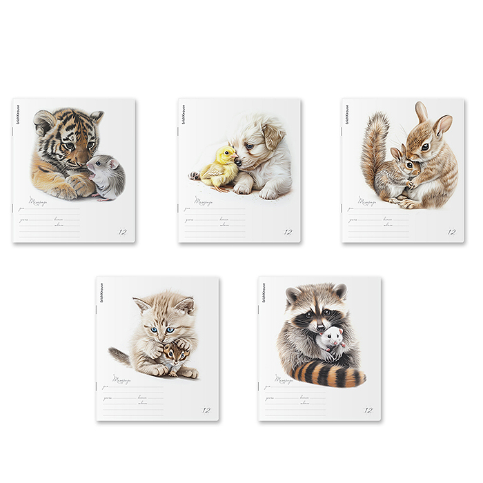 Фото к товару Тетрадь 12л. клетка "Little Cuties" Тетрадь 12л. клетка "Little Cuties"