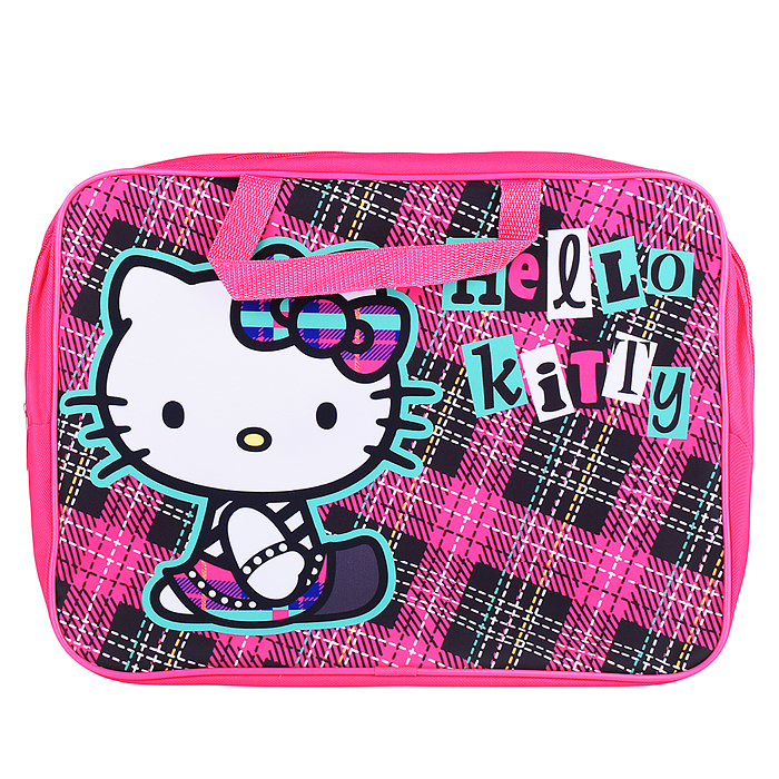 Папка - сумка "Hello Kitty" А4, боковина - 75 мм. Предназначена для хранения альбомов,