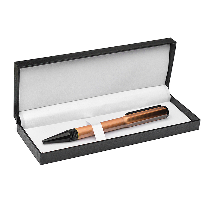 Ручка шариковая с поворотным механизмом Matt RG, Синяя, пулевидный пиш.узел 0,7 мм, корпус металличе