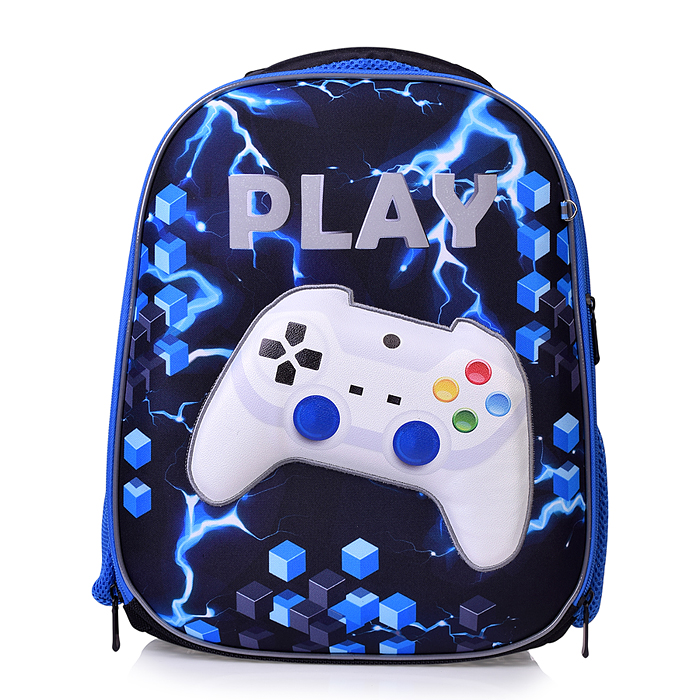 Рюкзак каркасный, Play, формованный из полимеров, материал: нейлон, полиэстер, полноцветная печа