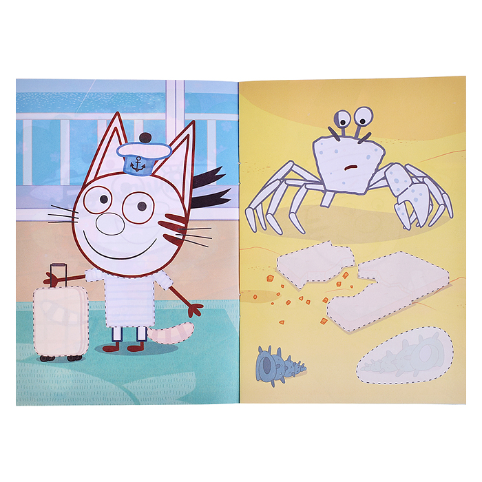 Фото к товару Книга приклей-ка " Три кота и море Приключения на море" Книга приклей-ка " Три кота и море Приключения на море"