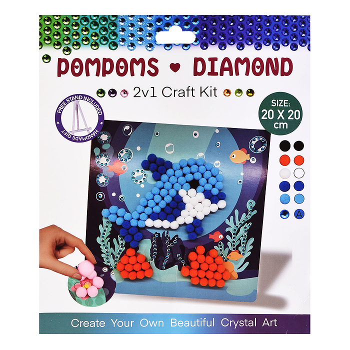 Набор творческая мастерская 00-6762 "Дельфин" 20*20 см.