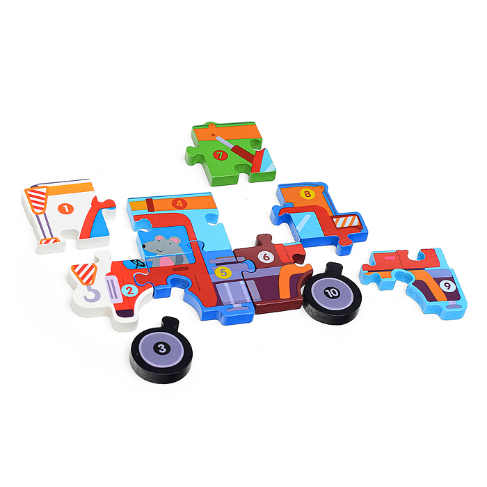 Пазл-вкладыш D2062 "Строительная техника" 