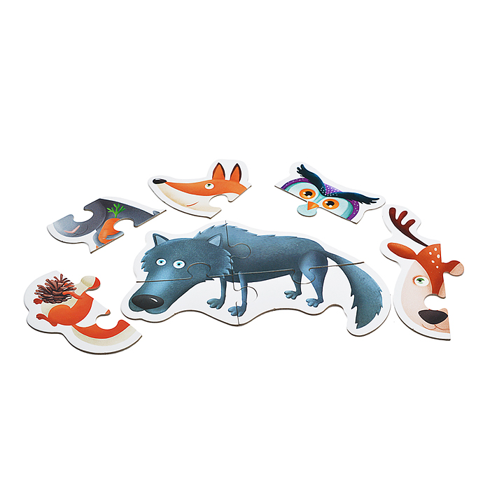 Фото к товару Пазл "Животные леса" Пазл "Животные леса"