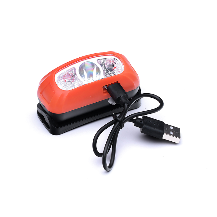 Фонарь налобный 00-6075 аккумуляторный, 400 мАч