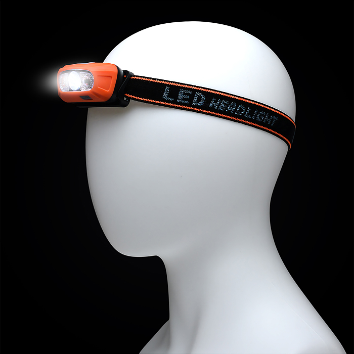 Фонарь налобный 00-6075 аккумуляторный, 400 мАч