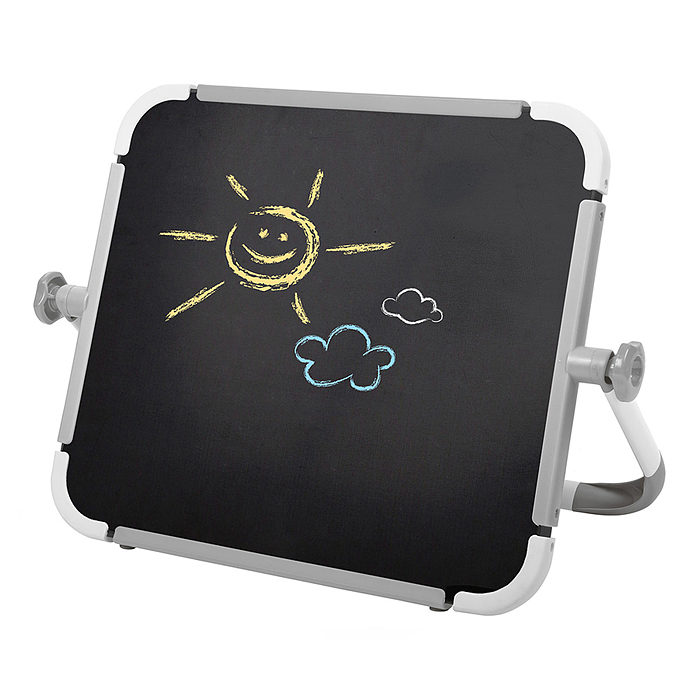 Доска знаний настольная двусторонняя (серый)