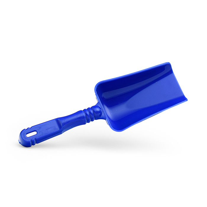 Фото к товару Набор песочный: 3 формочки и лопатка 17 см., в сетке Набор песочный: 3 формочки и лопатка 17 см., в сетке