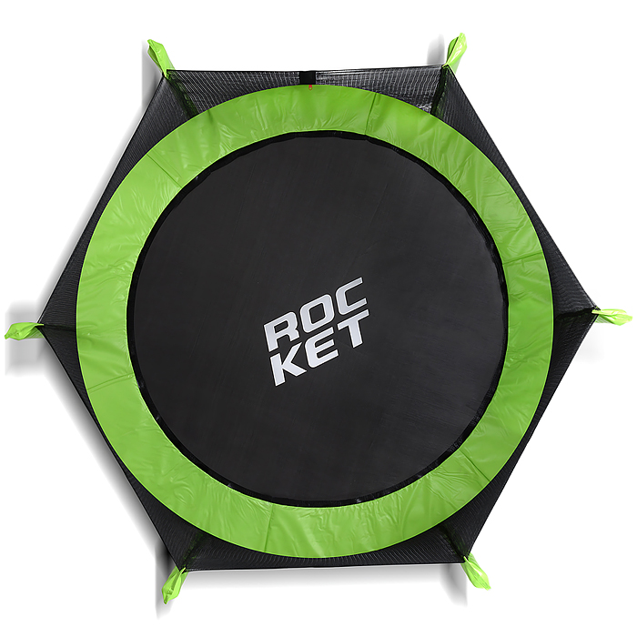 Батут ROCKET, d=183, внешняя сетка высотой 150 см., общая высота 207 см, зеленый