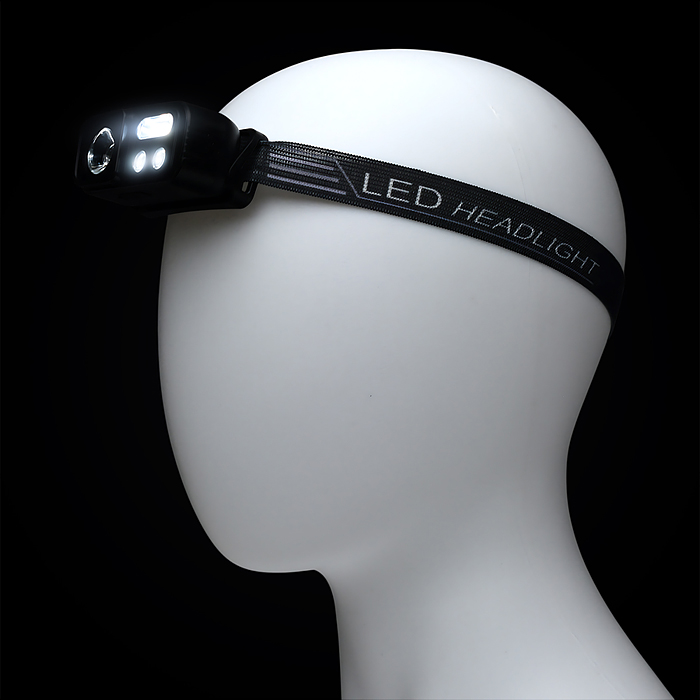 Фонарь налобный 00-6076 аккумуляторный, 400 мАч