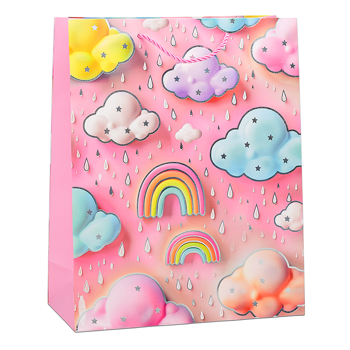 Пакет подарочный 00-6347 "Облака" 26х32х10 см