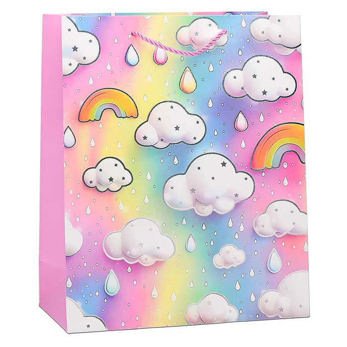 Пакет подарочный 00-6347 "Облака" 26х32х10 см