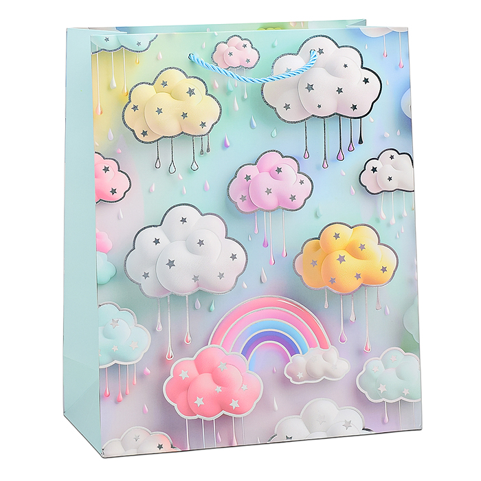 Пакет подарочный 00-6347 "Облака" 26х32х10 см