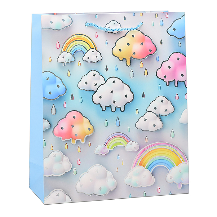 Пакет подарочный 00-6347 "Облака" 26х32х10 см