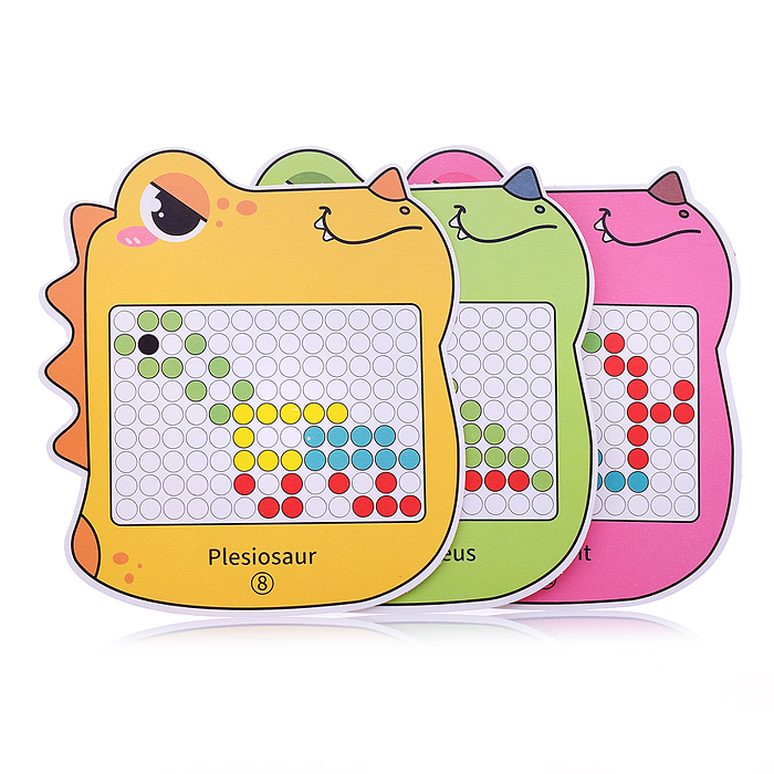 Мозаика магнитная HBD88-18 "Динозаврик" в коробке