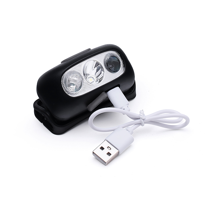 Фонарь налобный 00-6096 аккумуляторный, 400 мАч