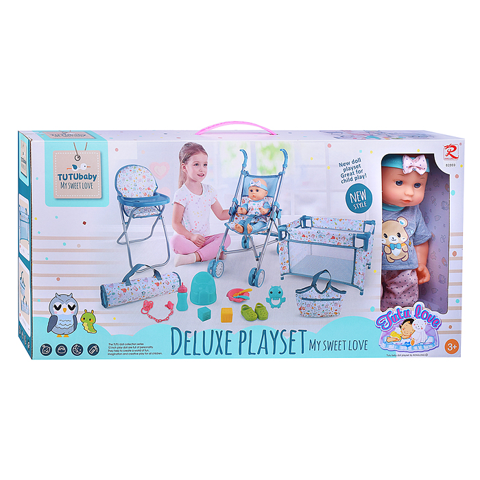 Пупс 82869 "Беатриса" с аксессуарами, в коробке