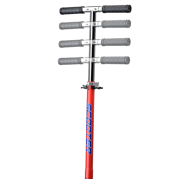 Самокат U038251Y 2-х кол., красный, в коробке