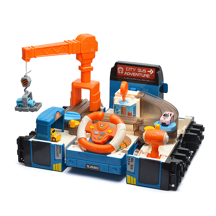 Автобус-Трек SJ680C-1 "Строитель-2" в коробке