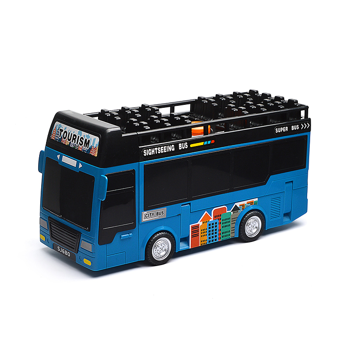 Автобус-Трек SJ680C-1 "Строитель-2" в коробке