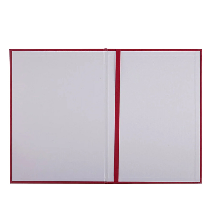 Папка адресная OfficeSpace, (без надписей), А4, бумвинил, бордовая, инд. упаковка 