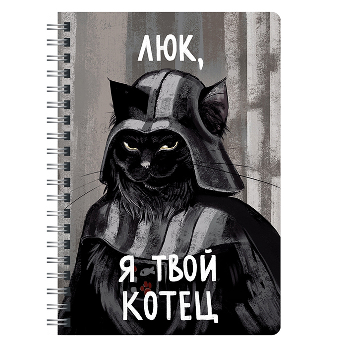 Тетрадь 100л. "Котец" клетка, евроспираль, А4 Тетрадь 100л. "Котец" клетка, евроспираль, А4