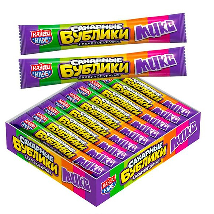 Сахарное драже "Сахарные Бублики" Микс 23гр (20шт)