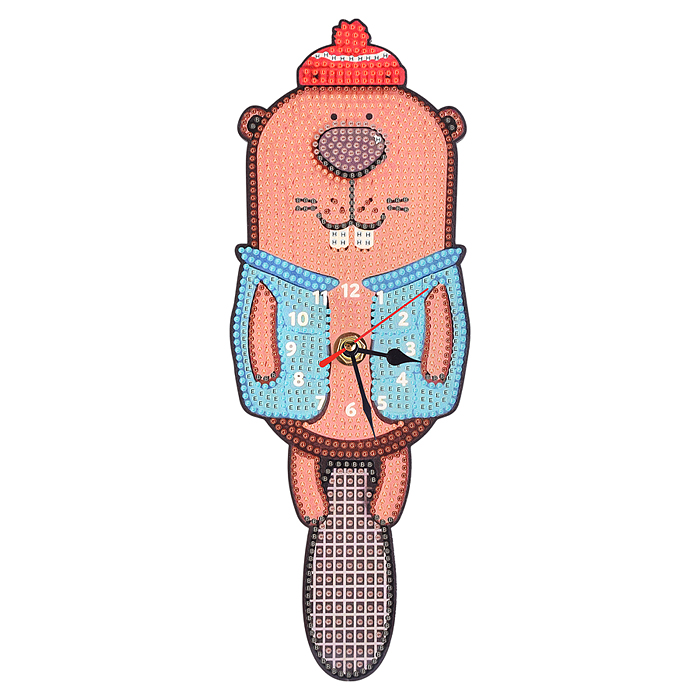 Набор творческая мастерская 00-6771 Часы "Бобёр" 20*22 см.